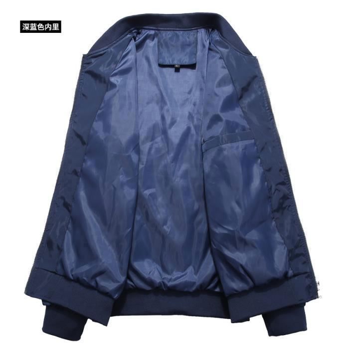 Veste Bomber Homme Bleu - Coton - Taille 42 - Style Décontracté Vacances - Marque Blend