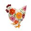 Décoration Jardin Poule Métal - Piquet Décoratif 31.5x17.4cm - Pour Pelouse/Jardin - Style Ferme