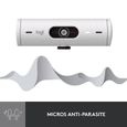 Webcam - Full HD 1080p - Logitech - Brio 500 - Avec exposition auto - Blanc-3