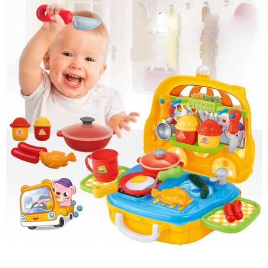 Maquillage Jouets Kits De Coiffure Simulation Princesse Cosplay Outil En Plastique Playset Cosmétiques Fille Enfants Valise