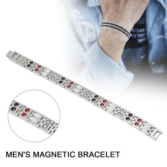 Bracelet Magnétique Homme Soulagement De Fatigue Réduit Douleur