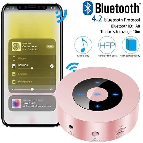 Enceinte Bluetooth Portable,AICase Mini Enceinte Bluetooth A8, Noir 