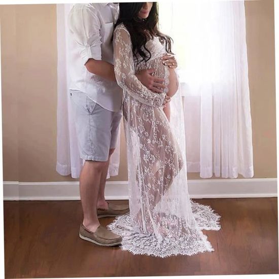 Veilleuse Bebe SHEIN Robe De Maternitu00e9 Moulante U00e0 Fente