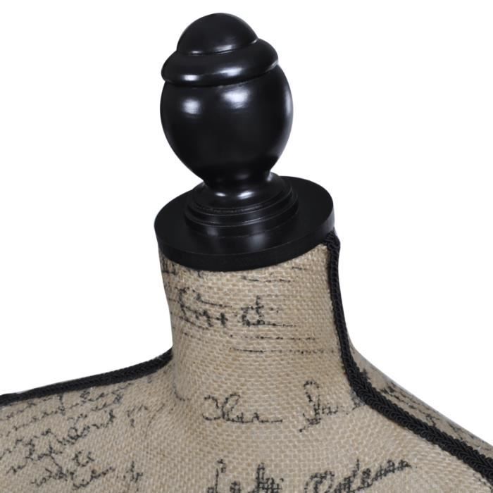 Mannequin Couture Femme Avec Tête & Bras Amovibles - Réglable 140-190cm
