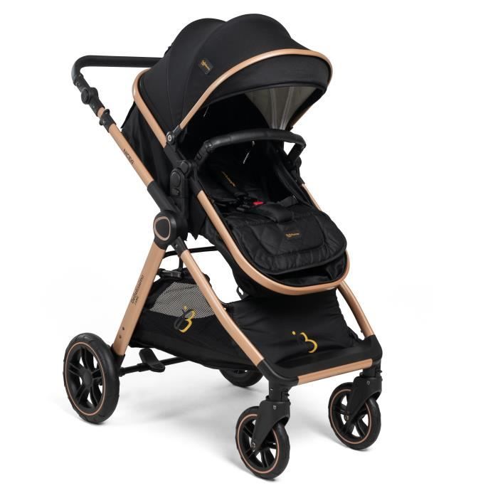 Bebelissimo Poussette transformable combinee convertible 2 en 1 poids 0 22kg Nicea noir Cdiscount Puericulture Eveil bebe