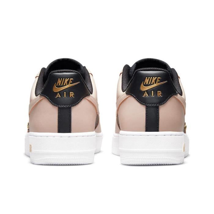 Nike air force 1 black and rose gold store