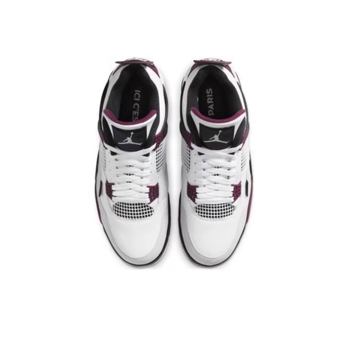 Basket Jordan Air Jordan 4 Retro PSG Blanc Cuir Lacets