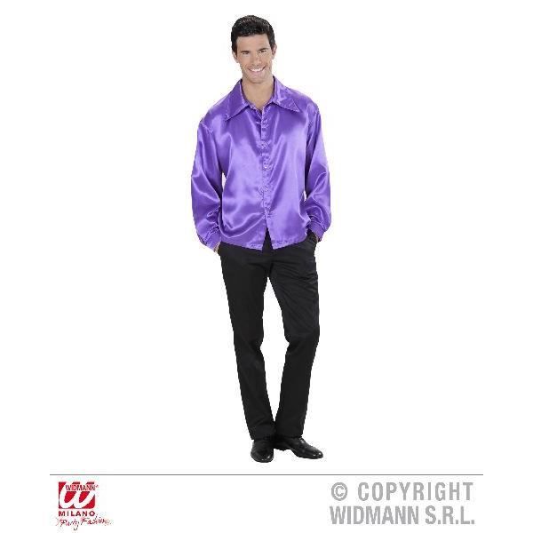 Chemise Homme IZAC Violette - Taille 36 - Coton Satiné - Occasion Très Bon état