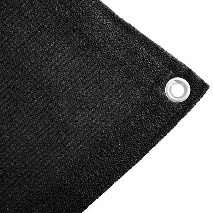 VidaXL Tapis De Tente Imperméable 250x350 Cm – Noir, Résistant Aux Intempéries, Avec œillets, Pour Camping Et Patio