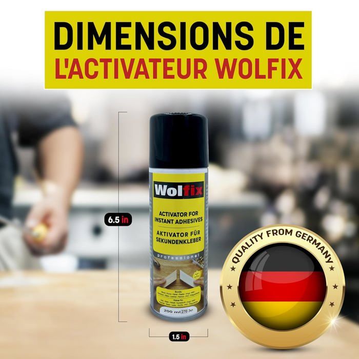 Activateur de colle cyanoacrylate - SWROSE - 200ML,spray accélérateur ...