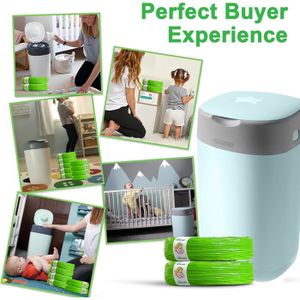 10 Recharges Film Antibactérien Pour Poubelle à Couches Tommee Tippee Sangenic Tec