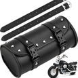 sac à outils en cuir, coffres et bagages moto sacoche moto avec sangles de montage sacoches cavalières pour motos, 21×10×10 c[68]-0