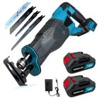 Scie Sabre sans fil MAWIRON -2 Batterie 3.0A - 4 Lames de Scie - Coupe Précise dans Bois, Plastique et Métaux Fins