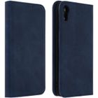 AVIZAR Housse iPhone XR Étui Porte-cartes Fonction Support Coque Silicone Gel bleu nuit