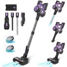 INSE Aspirateur Balai sans Fil, 30Kpa Aspirateur sans Fil Puissant, Batterie Amovible, pour Poils d'animaux Tapis Voiture Sol Dur