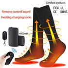 MIOLOE Chaussettes Chauffantes Rechargeables pour Hommes Femmes Ski Plein Air Hiver Froid Chasse Camping- avec télécommande