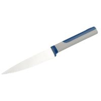 Couteau de cuisine - Tasty - 23 cm - lame crantée - acier inoxydable - thermoplastique