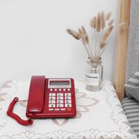 Téléphone filaire - KX-T8001 - Rouge - Identification de l'appelant - Fonction FLASH