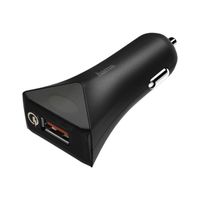 Hama "Qualcomm Quick Charge 3.0" Adaptateur allume-cigare (voiture) 19.5 Watt 3000 mA Quick Charge 3.0 (USB) noir