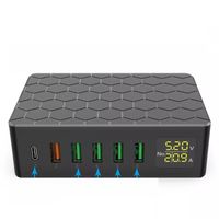 Station de Recharge Rapide Intelligente 6 Ports USB 65 Watts Power Delivery 3.0