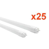 Tube Néon LED T8 120cm 12W Haut Rendement Garantie 5 ans (Pack de 25) - Blanc Neutre 4000K - 5500K - SILAMP