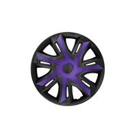 4 Enjoliveurs 15" Bicolore Cuivre/Noir – NRM N-Power, Plastique ABS, Montage Push-Fit Pour Jantes Acier - 14
