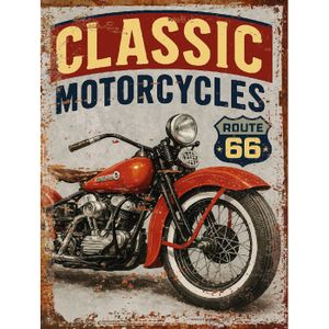 Plaque Métal Vintage Motorcycle | Le Rif Western