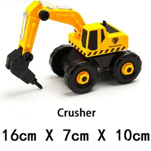 VOITURE - CAMION Perceuse - Jouets de véhicules d'ingénierie pour enfants, tracteur de construction, bulldozer, modèles de cam