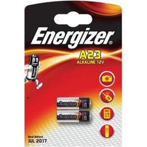PILES Energizer Classique A23 - non-Rechargeable Piles ( Cylindrique, A23, Alcaline, A23, Ampoule)