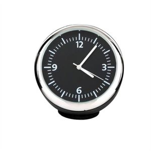 Ensemble de 3 MEROURII Horloge dHygrom/ètre de Thermom/ètre de Voiture Mini Thermom/ètre de V/éhicule Compteur dHumidit/é Electronique D/écoration dHorloge Quartz avec Batterie