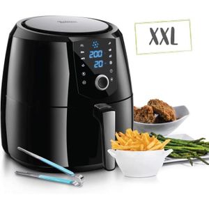 Power Air Friteuse XL 5 L litres Chip Fryer Portable avec plaque de cuisson 1700 W-Noir