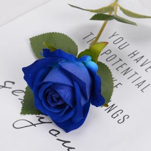 FLEUR ARTIFICIELLE 5pcs - Rose bleue - Roses artificielles pour décor