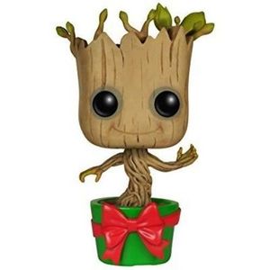 FIGURINE - PERSONNAGE Funko POP Marvel GOTG - Holiday Dancing Groot Action Figure