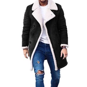 Sajy Homme Hiver Peau de Mouton Veste Chaud Laine Doublé Montagne Faux  Agneau Vestes Manteau