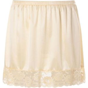 JUPE YIZYIF Femme Jupon Jupe sous Robe Fond de Jupe Elastique Sous-vêtement Dentelle Lingerie Soie Glacée Type A Khaki