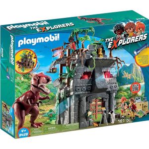 UNIVERS MINIATURE PLAYMOBIL - Dinos - Campement des Explorateurs Avec Tyrannosaure