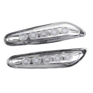 2x dynamique Cours DEL Clignotants Latéraux Noir Pour BMW 3er e90 e91 e92 e93 04-13