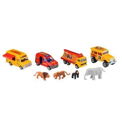 MAJORETTE SET PINDER + 4 Véhicules - 4 Animaux - Cdiscount Jeux