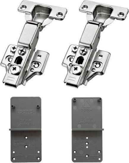 2 Amortisseurs Hydrauliques Soft Close Pour Siège De WC - Charnière à Fermeture Douce - Pour Couvercle Et Siège