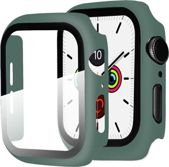 ToVioc 2 Pièces Coque Avec Protecteur Écran Pour Garmin Venu 2 / Vivoactive 4 - Noir & Transparent