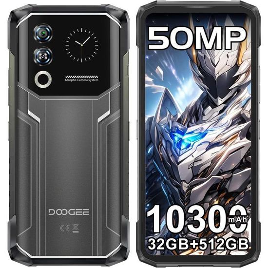 DOOGEE Fire 6 Power Outdoor Handy 20GB + 256GB/2TB, 15500mAh Outdoor