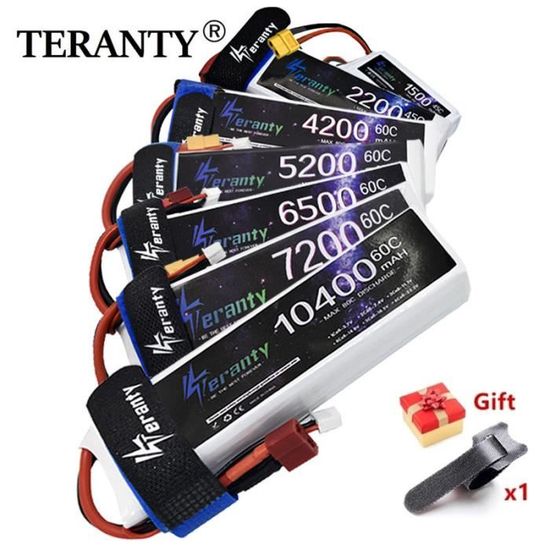 Batterie Lipo 3S 11.1V 3500mAh 100C - 2 Packs, Connecteur XT60, Pour Hélicoptères Et Voitures RC