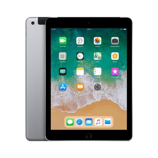 Tablette tactile APPLE - iPad 2018 Gris - 32 Go - WiFi + Cellular (MR 6 N 2 NF/A) • Tablette