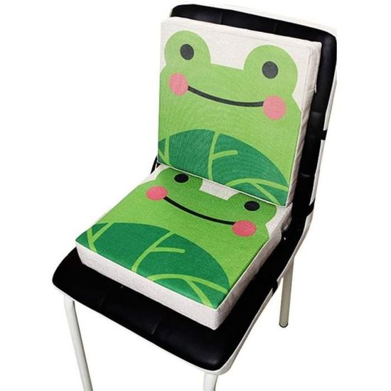 Coussin Rehausseur Enfant - 32x32x8 Cm - Avec Sangle, Housse Lavable - Pour Chaise Haute, Salle à Manger, Déplacement