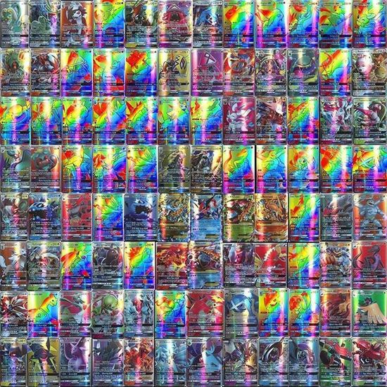 Cartes Pokemon GX et Mega Pokemon - Kengb - Jeu de 100 cartes