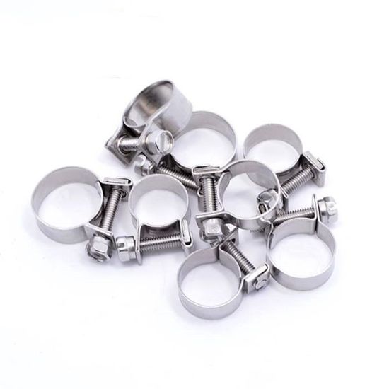 Lot De 60 Colliers à Double Oreille Galvanisés 15-18mm – Pour Tuyaux Carburant, Eau, Air – Installation Facile