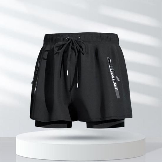 Short De Bain Pour Homme Avec Doublure De Compression à