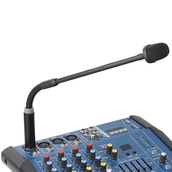 Micro Dj Micro Col De Cygne Flexible - Dynamique, XLR, 360° Réglable - Pour DJ, Conférence, Streaming Micro Conférence Ktv Bar