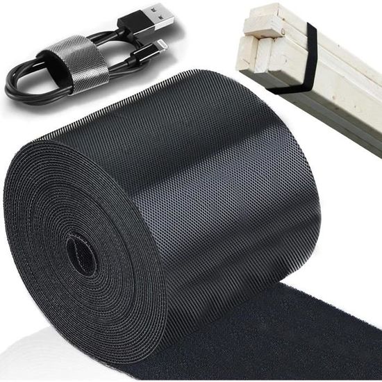 Usb Cable Scratch 90MM x 4M Attache Câble Scratch, Serre Câble Bande pour Réutilisable ...