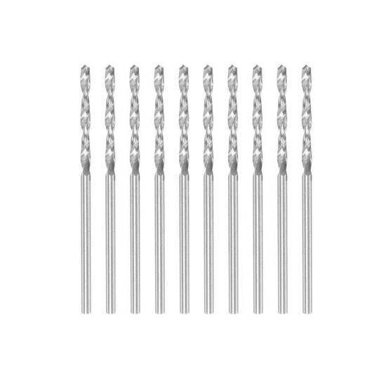 10 Pcs Forets 1.3mm HSS Acier Haute Vitesse Micro Perceuse Pointe Complète